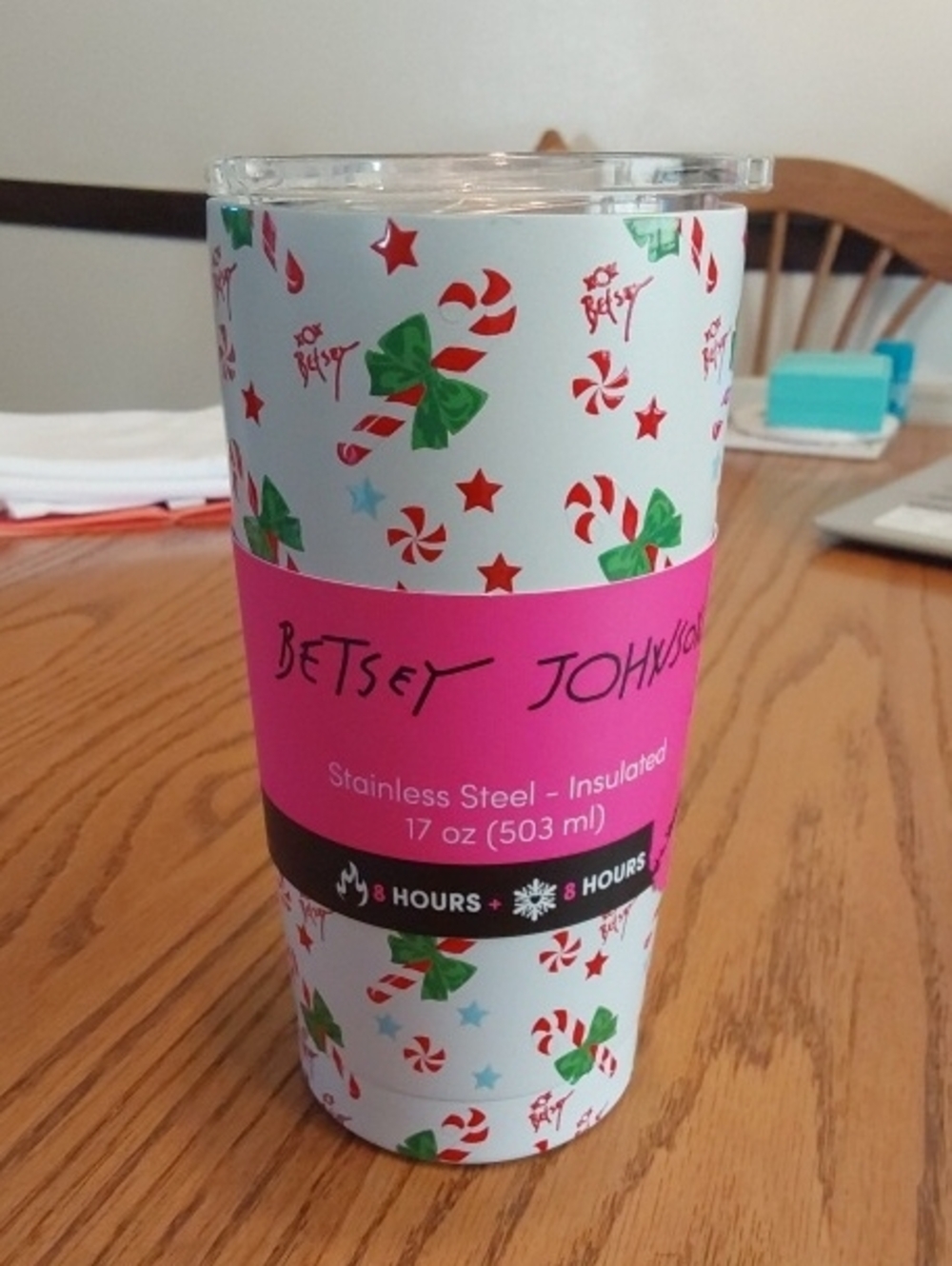 Betsey Johnson Stainless Steel Insulated Tumbler
